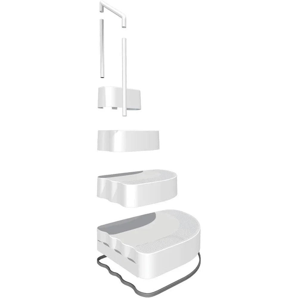 Aqua Select Resin Step in a Box Ultra Sturdy Steps, Oyster Shell White