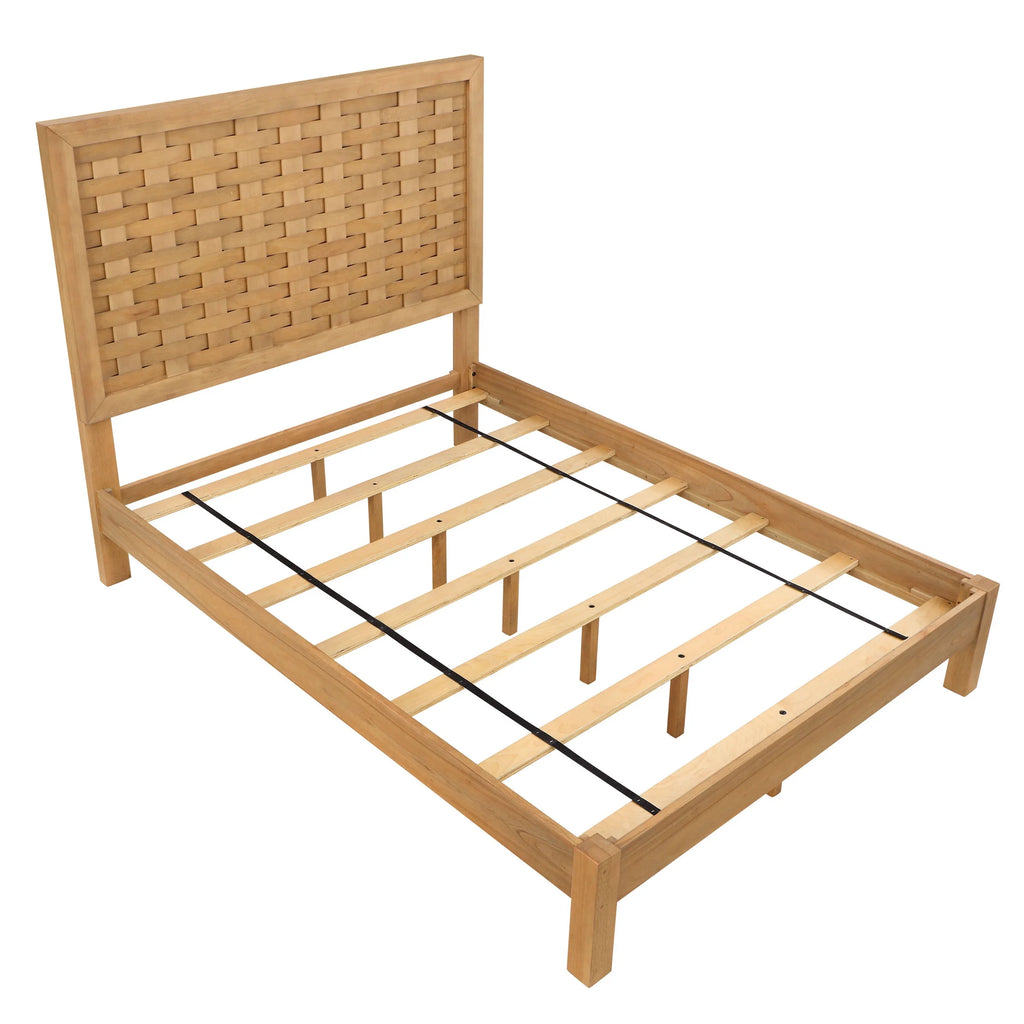 Better Homes & Gardens Bristol Queen Woven Bed, Natural Oak finish, by Dave & Jenny Marrs