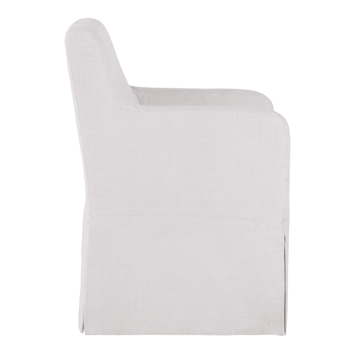 My Texas House Wren Slipcover Dining Chair with Rolling Caster Wheels, Cream