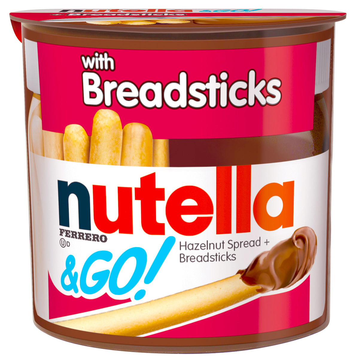 Nutella & GO! Hazelnut and Cocoa Spread With Breadsticks, 1.8 oz, 16 Pack