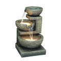 3 BOWL FOUNTAIN WITH 2 WARM WHITE LEDS