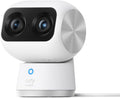 eufy Security Indoor Cam S350, Dual Cameras, 4K UHD Resolution Security Camera with 8 Zoom and 360 PTZ