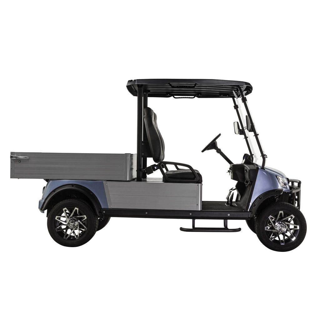 Massimo MVR Cargo Max Electric Utility Golf Cart 48V 5kW Motor - Blue