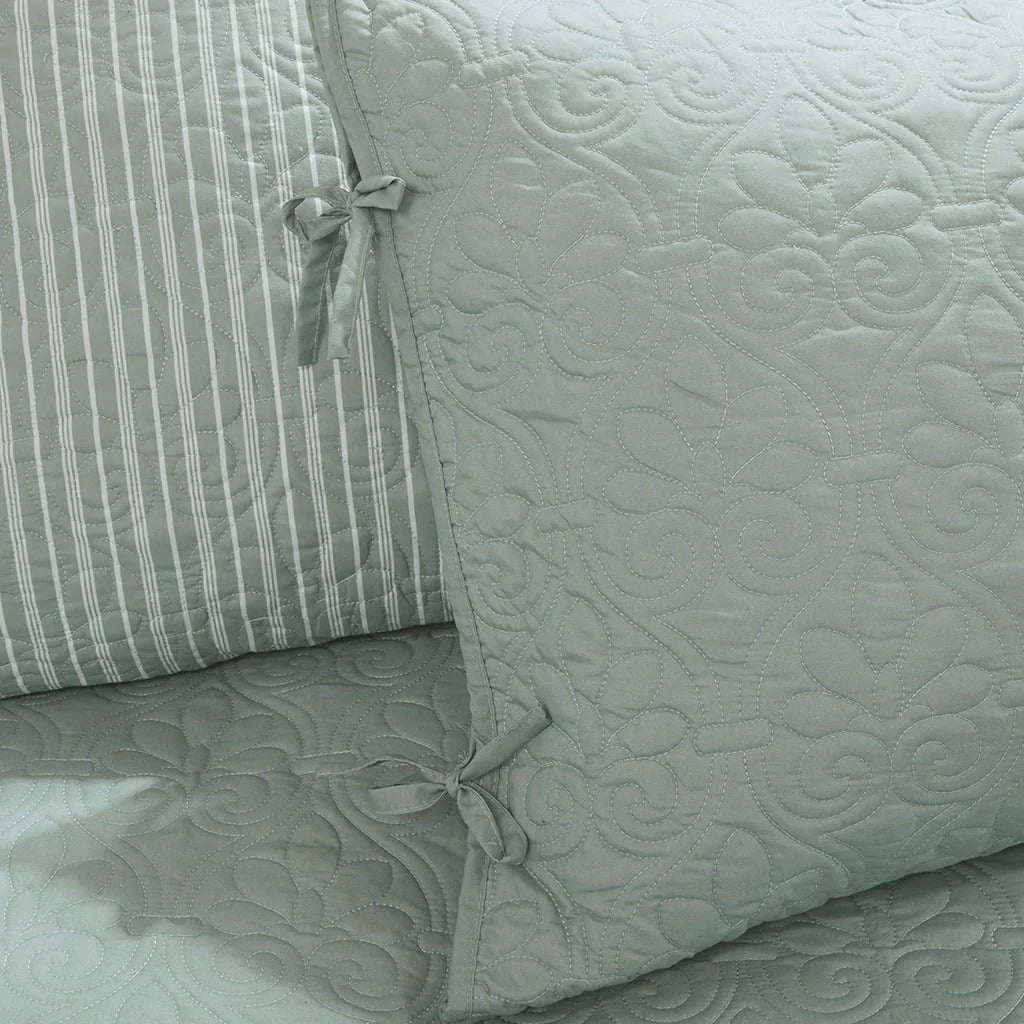 Home Essence Vancouver 6 Piece Reversible Daybed Cover Set, Seafoam