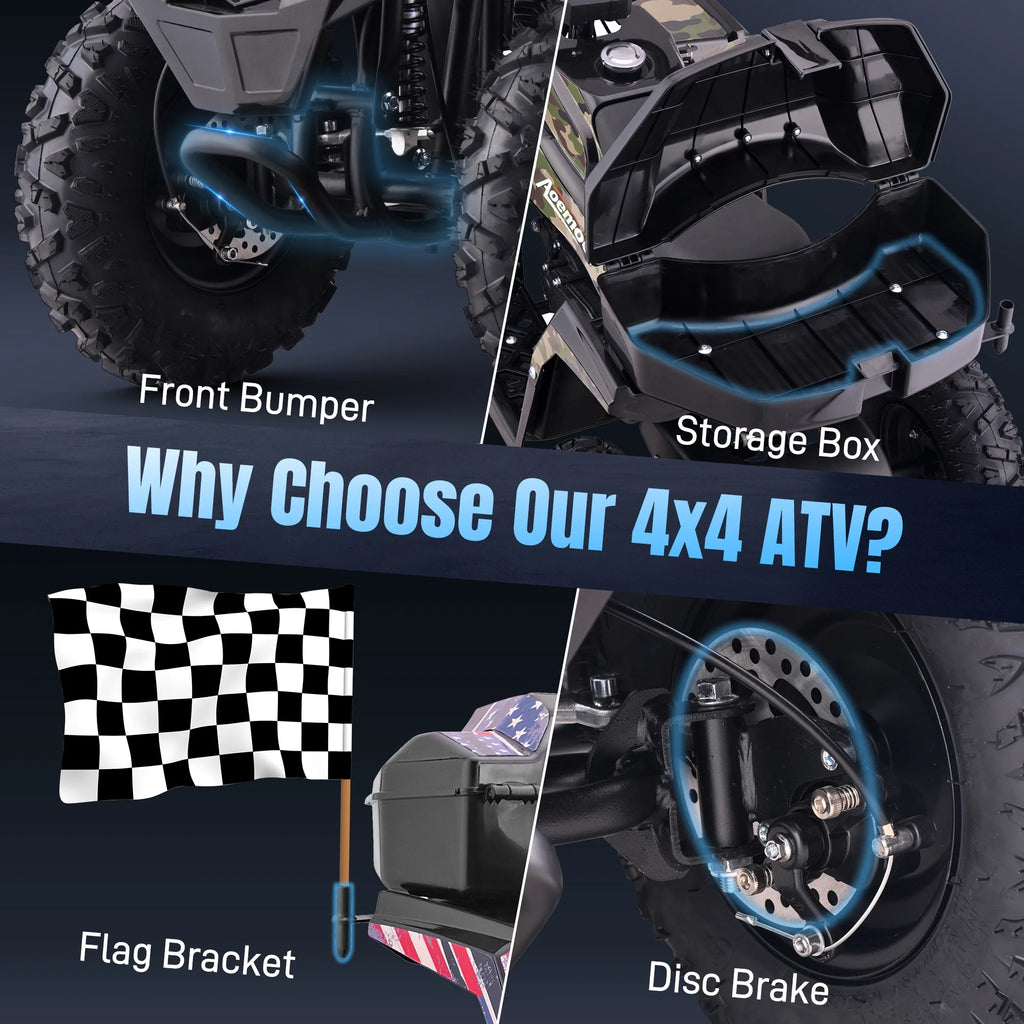 All-Terrain 25 Miles Ride on Toys,Arshin Powerful Kids Toy Vehicle,15.5 mph Variable Speeds,Parent Control,Suspension,Disc Brake,Suspension,Perfect Gift(Blue)