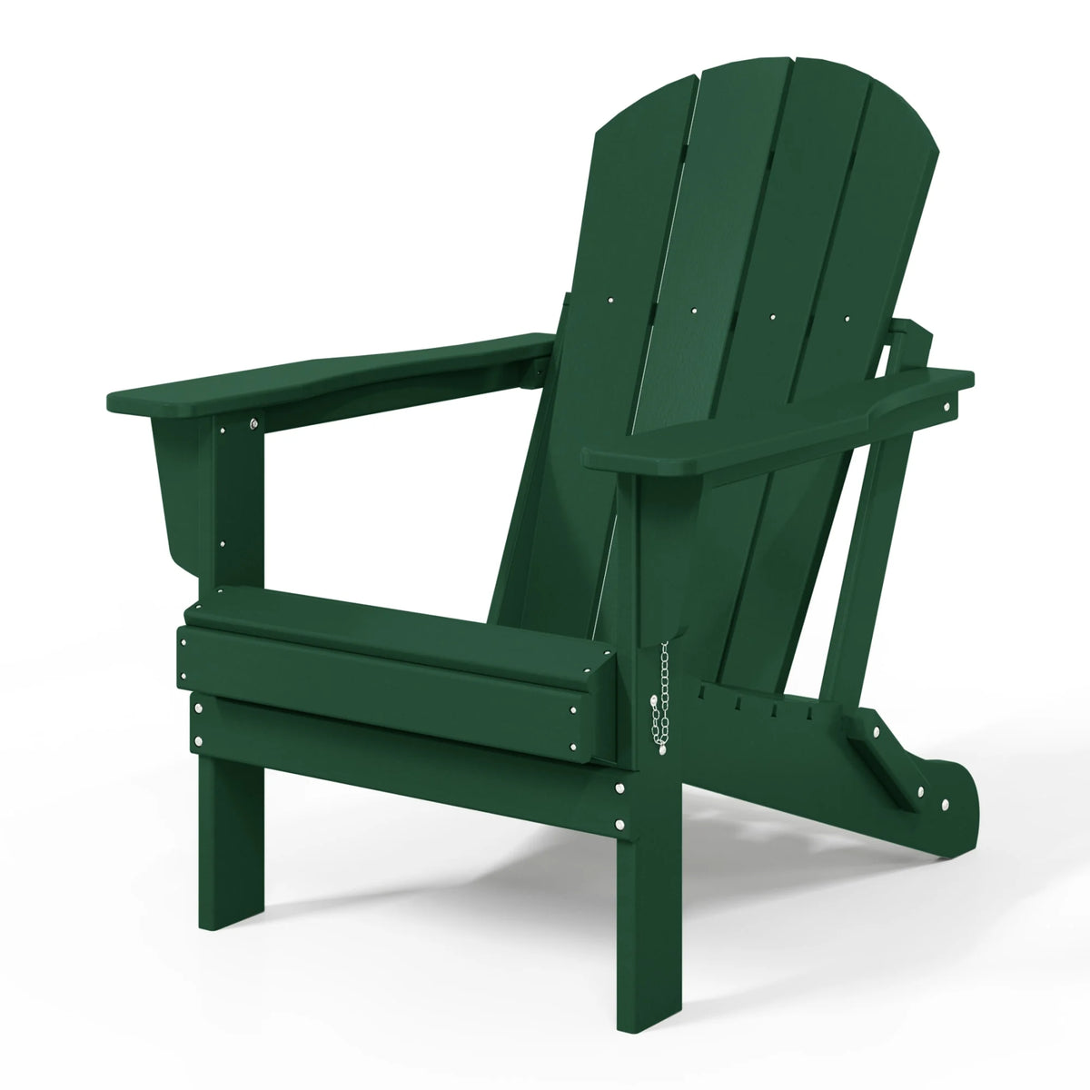 Westintrends Outdoor Folding HDPE Adirondack Chair, Patio Seat, Weather Resistant, Dark Brown