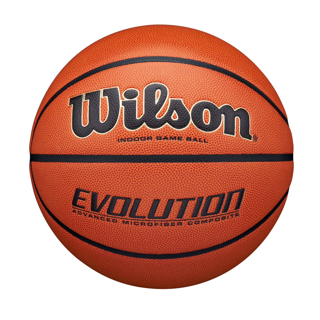 Wilson Evolution Baloncesto de Juego Interior - Negro, Talla 7 - 29,5"
