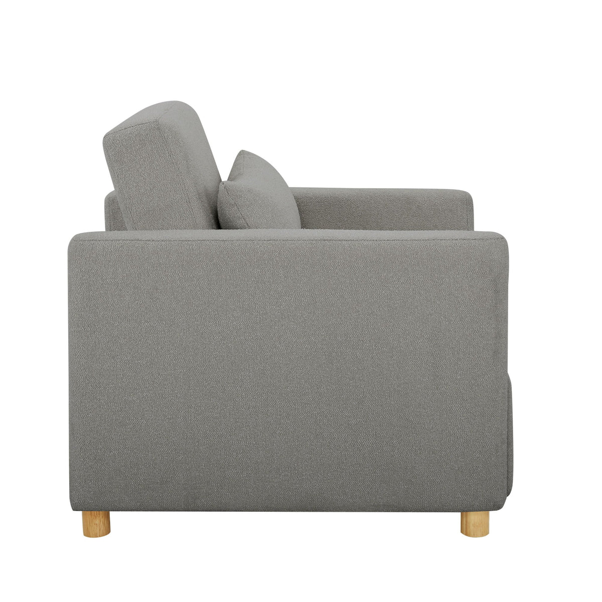 Serta Carly Scandinavian Style Convertible Chair, Ivory Fabric