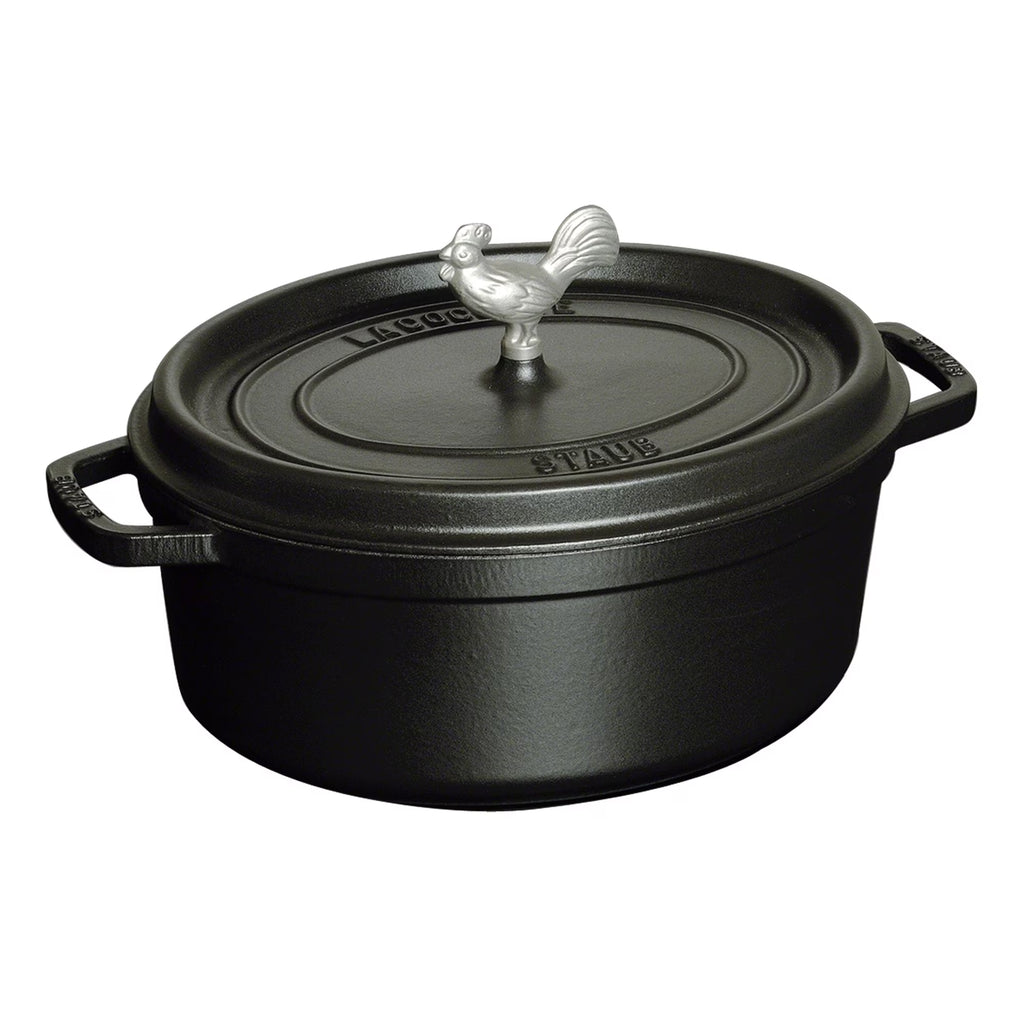 Staub Cast Iron 5.75-qt Coq au Vin Cocotte - Graphite Grey