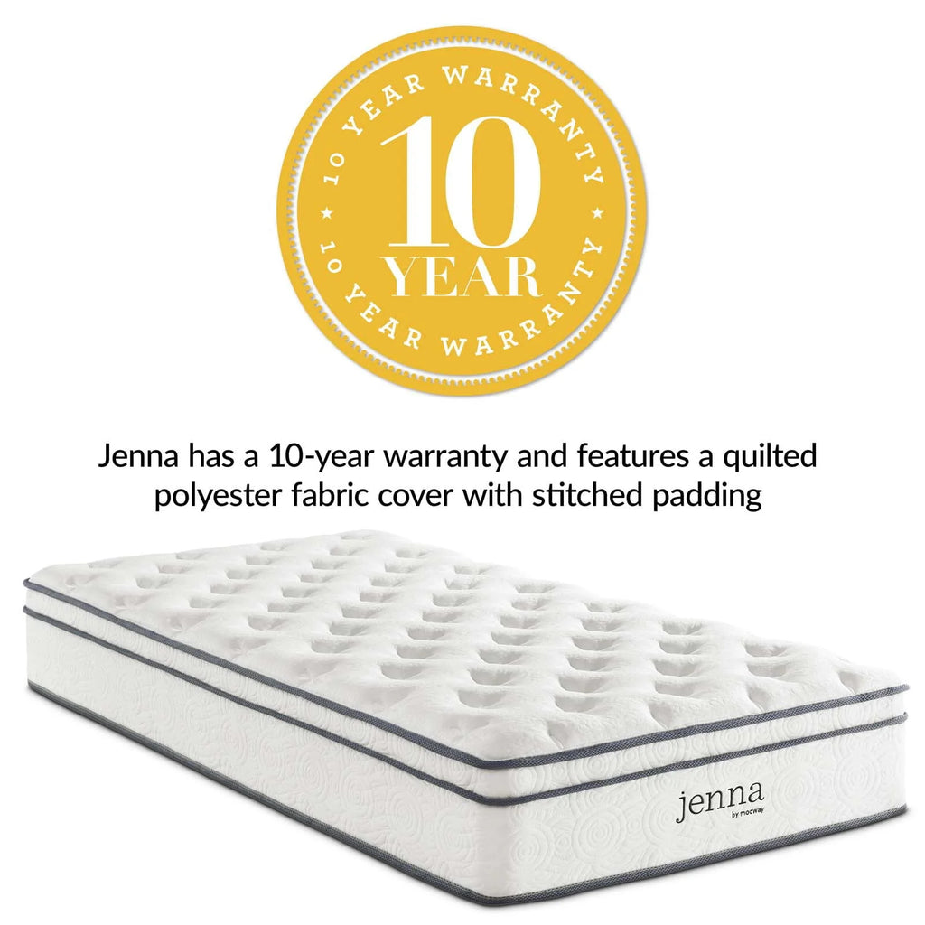 Jenna 10" Twin Innerspring Mattress, Multiple Colors