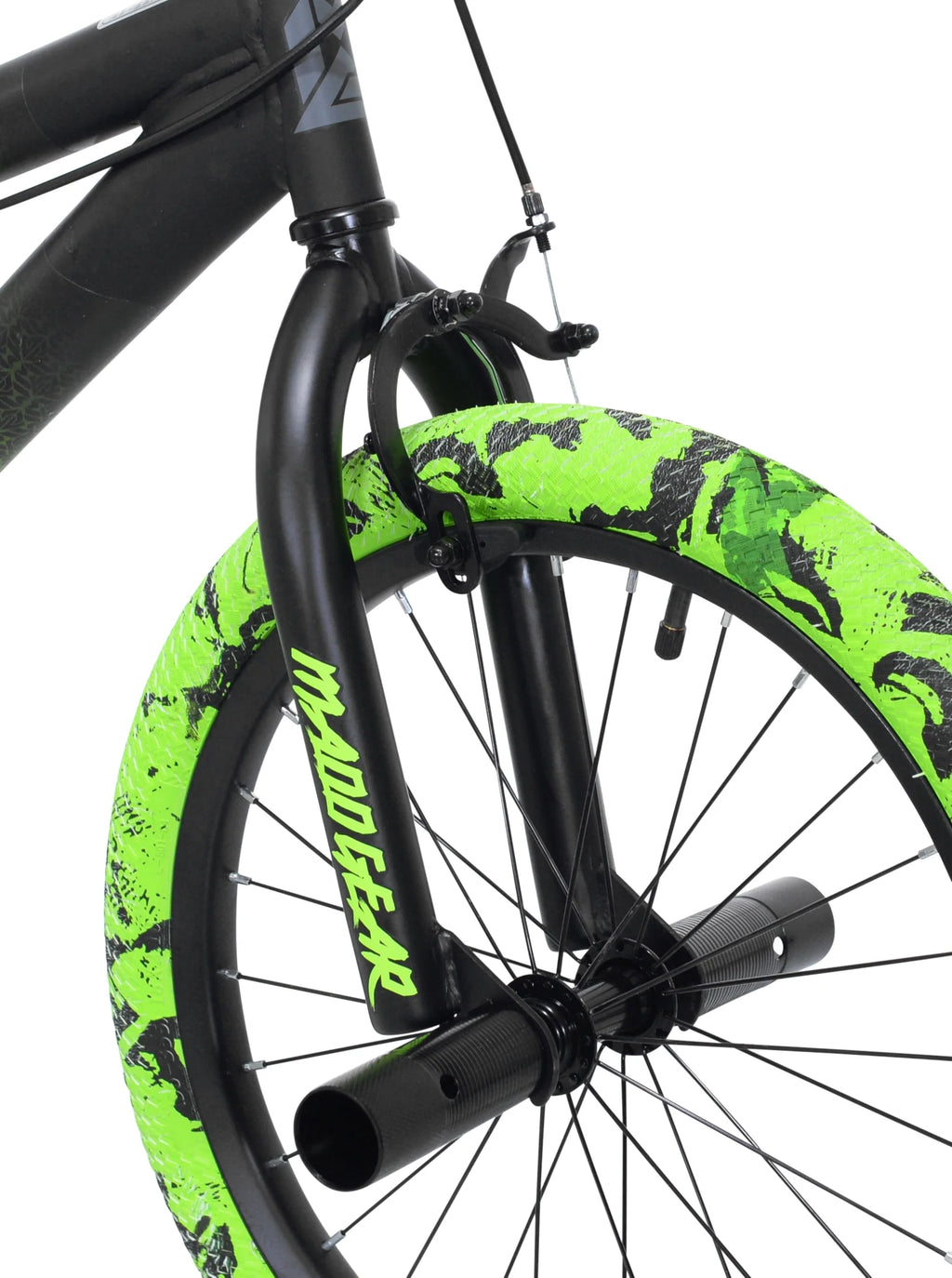 Bicycles 18" Madd Gear MG18 BMX Boy's Bike, Black and Green