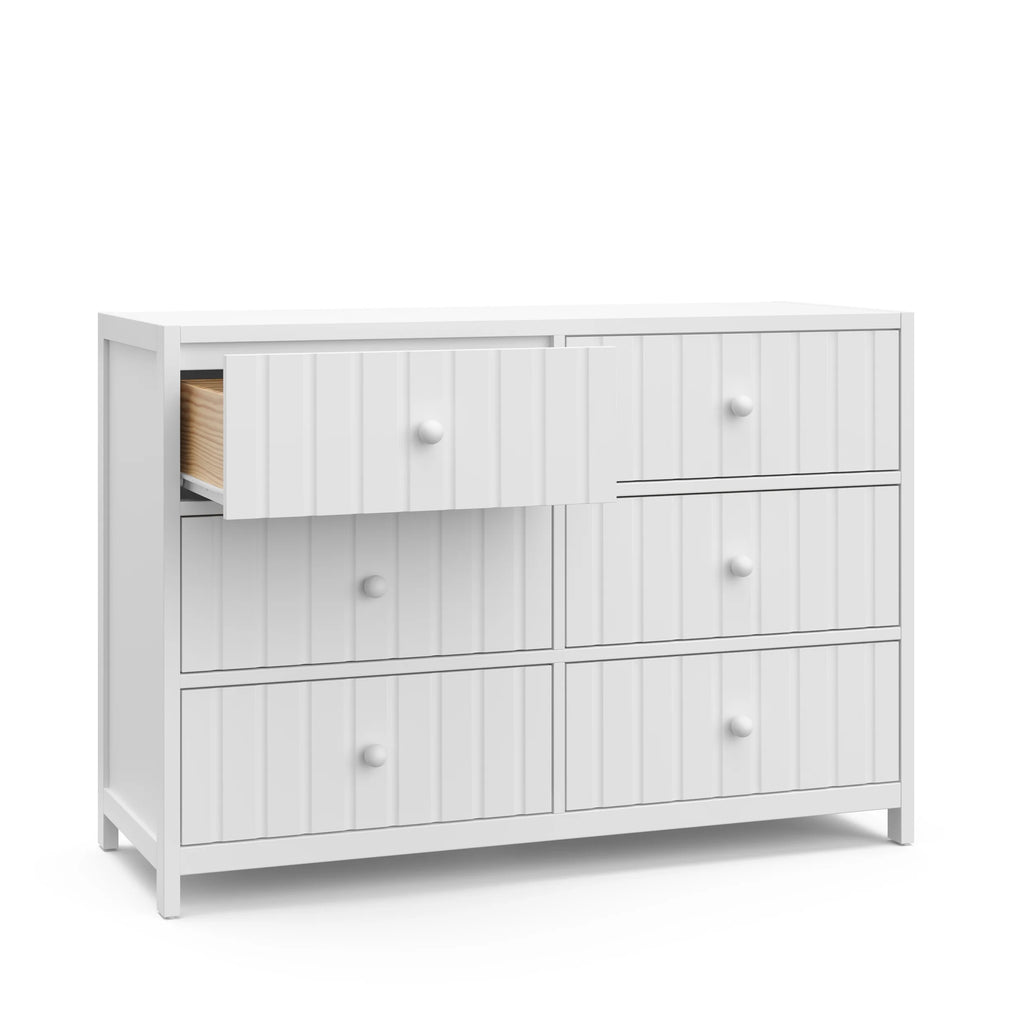 Graco Teddi 6 Drawer Nursery Double Dresser, White