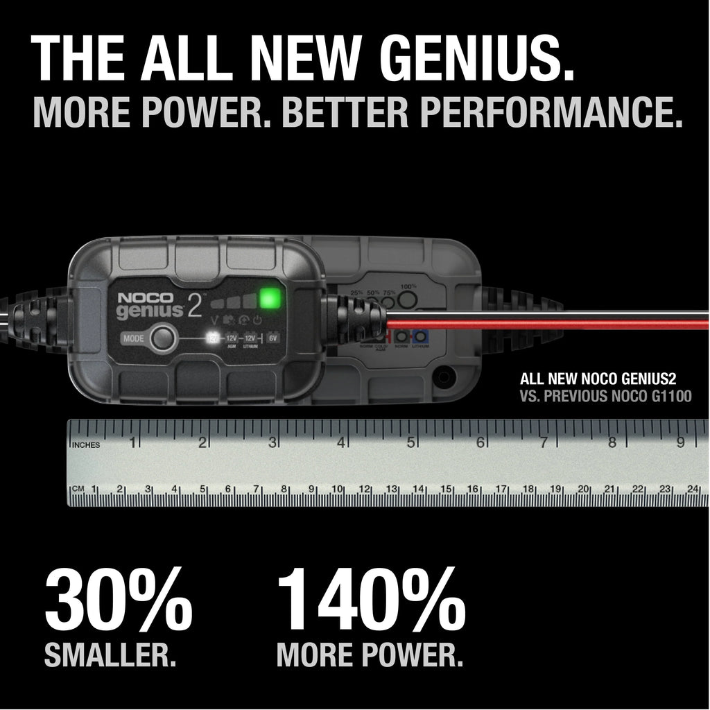 NOCO GENIUS2 6V/12V 2A Smart Battery Charger and Maintainer