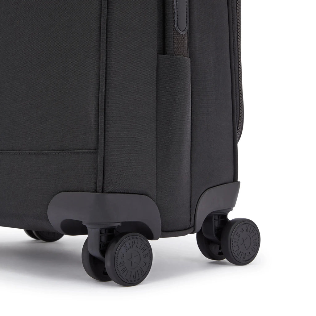 Kipling New Youri Spin Small 4 Wheeled Rolling Luggage Black Noir