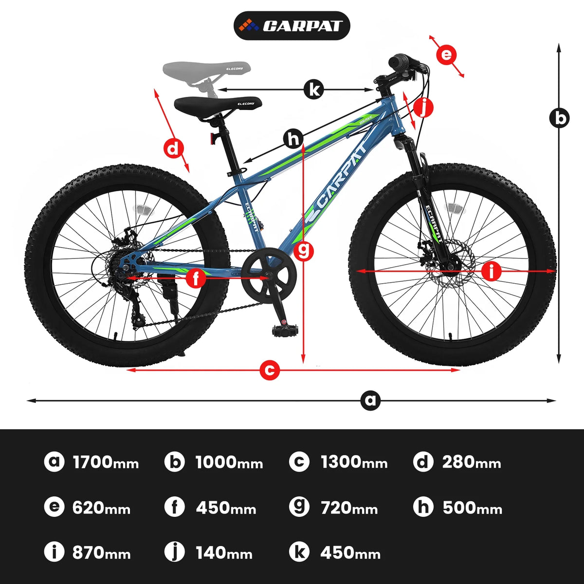 Ambifirner 26 inch City Bike Fat Tire Mountain Bike - Full Shimano 21 Speed - Dual Disc Brake - High-Carbon Steel Frame - Front Suspension for Gift