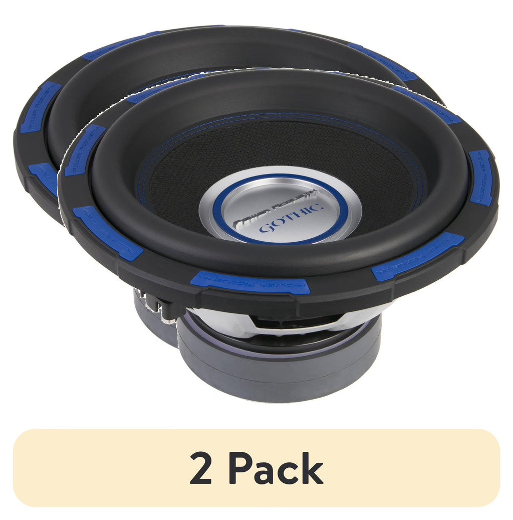 Power Acoustik Gothic Series GW-124 Premium 12" Subwoofer - 2,500 Watt Max, Composite Fiber Rigid Cone (New)