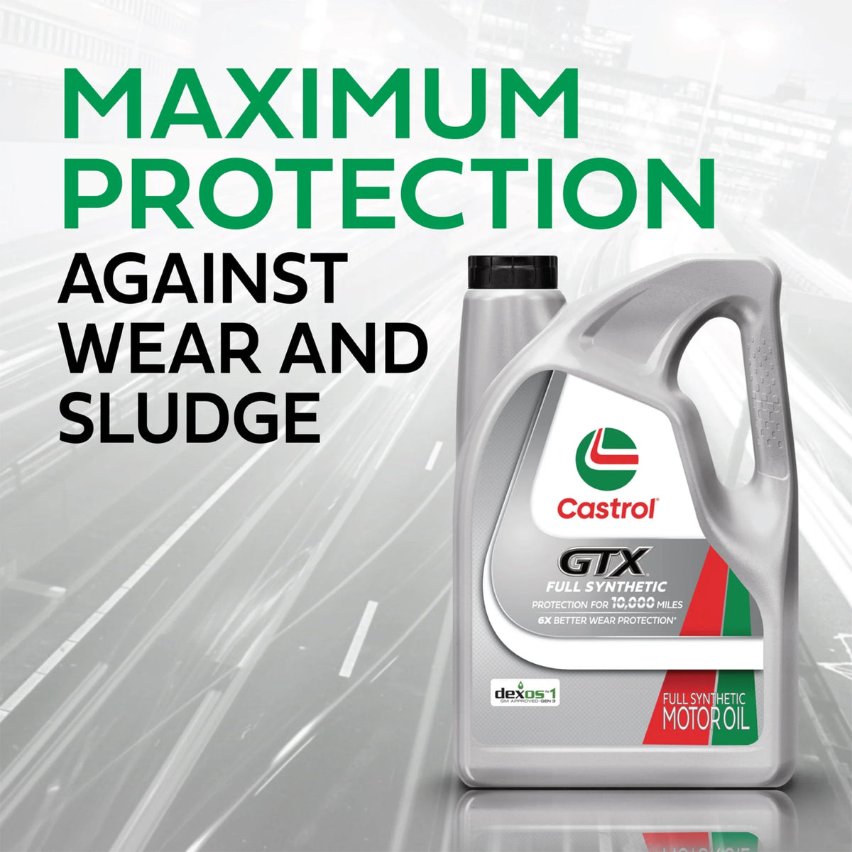 Castrol GTX Full Synthetic 0W-20 Motor Oil, 5 Quarts, Case of 3