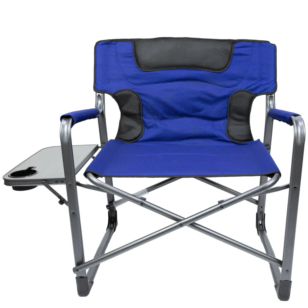 Ozark Trail Camping Director Chair XXL, Blue, Adult, 10lbs