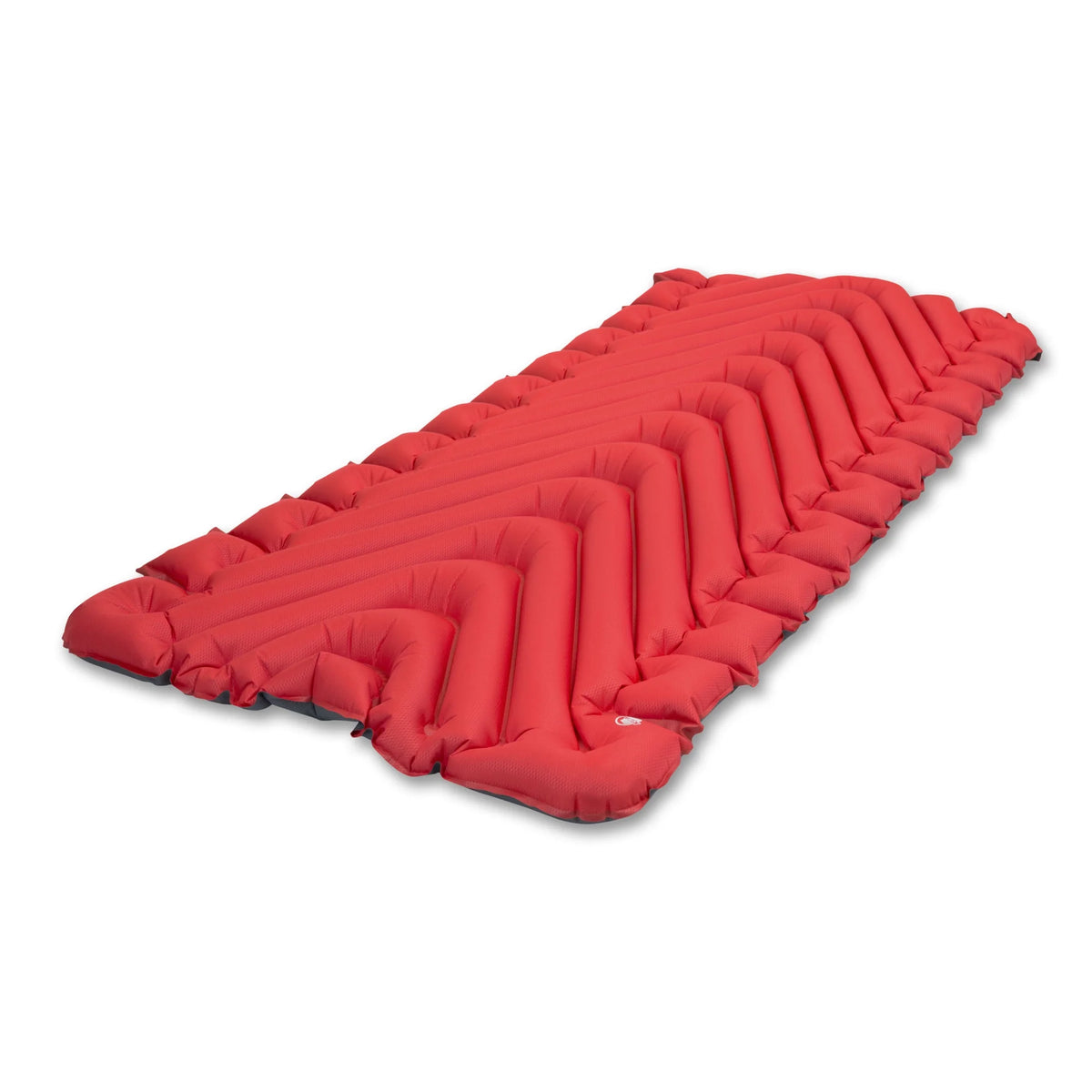 Klymit Insulated Static V Luxe Outdoor Camping Sleeping Pad, Red