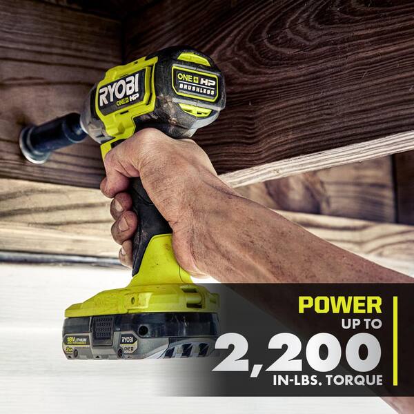 ONE+ HP 18V Brushless Cordless 5-Tool Combo Kit with 4.0 Ah and 2.0 Ah HIGH PERFORMANCE Batteries, Charger, and Bag