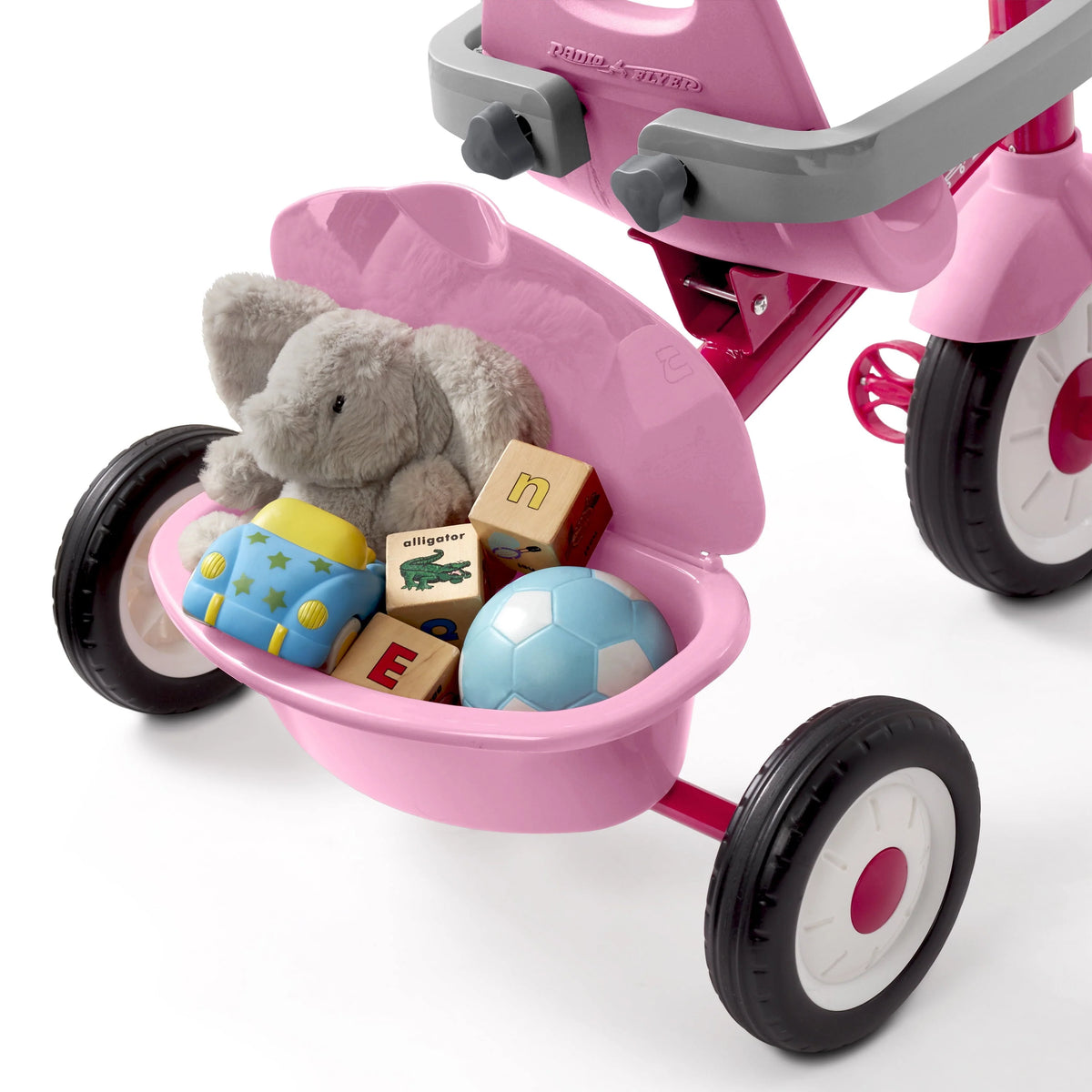 Radio Flyer, 3-in-1 Stroll 'N Trike, 3 Stages Grows with Child, Pink Tricycle