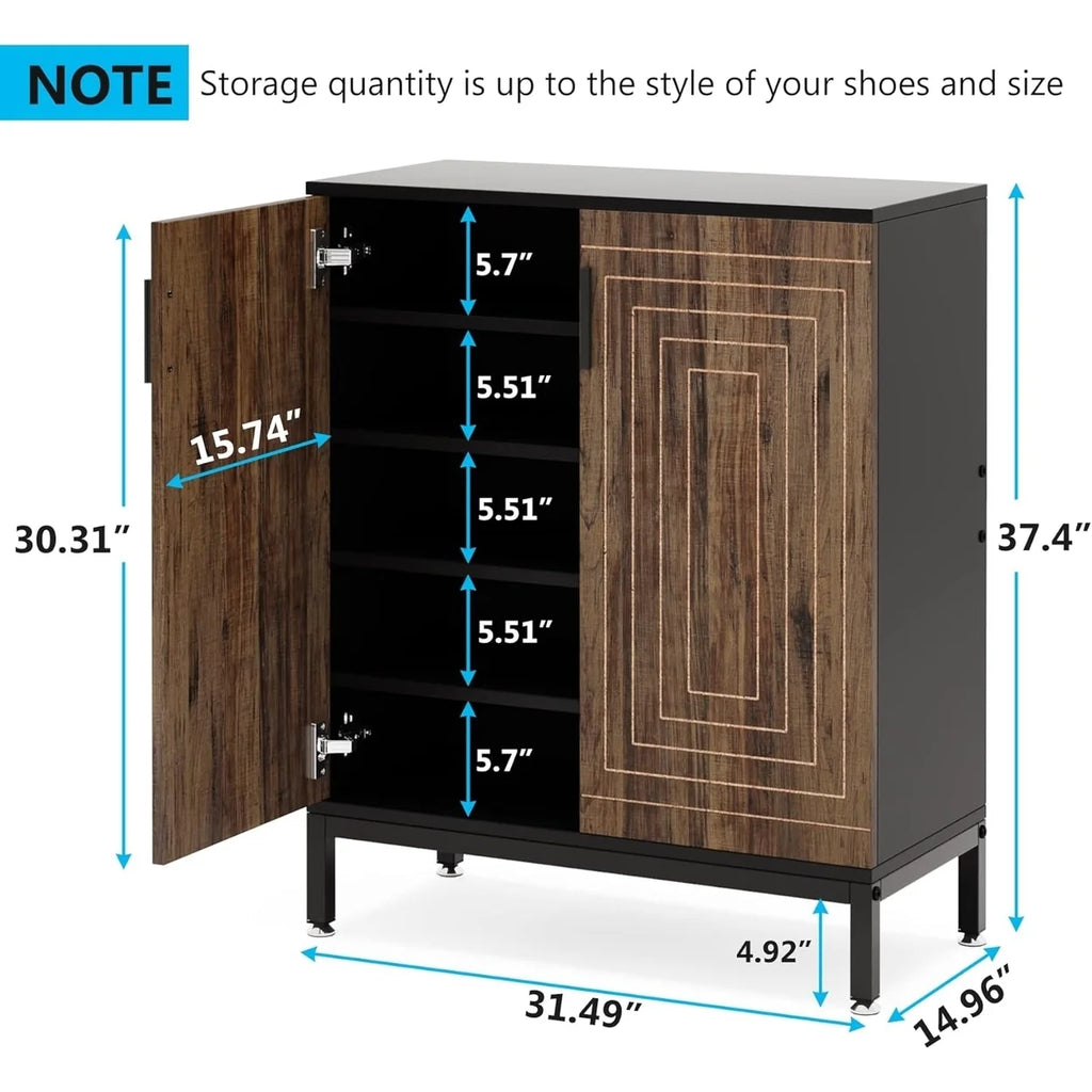 Tribesigns 20 Pairs Shoe Storag Cabinet for Entryway