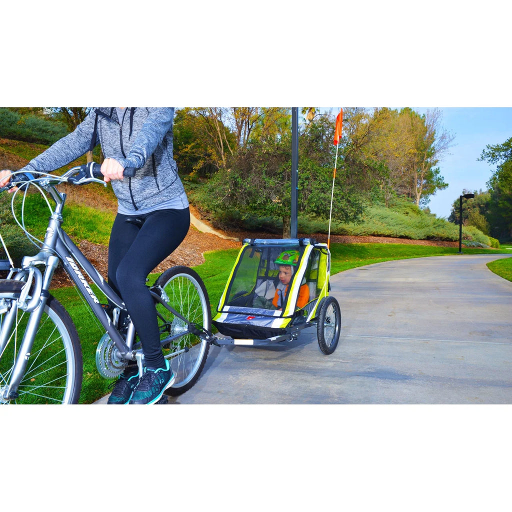 Allen Sports Remolque para Bicicleta Infantil de Dos Ruedas, Rojo