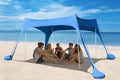 Easierhike 10'x10' Beach Tent Sun Shelter, UPF 50+ Windproof Beach Canopy for 8-10 People, Portable with Carry Bag, Easy Setup for Outdoor, Royal Blue