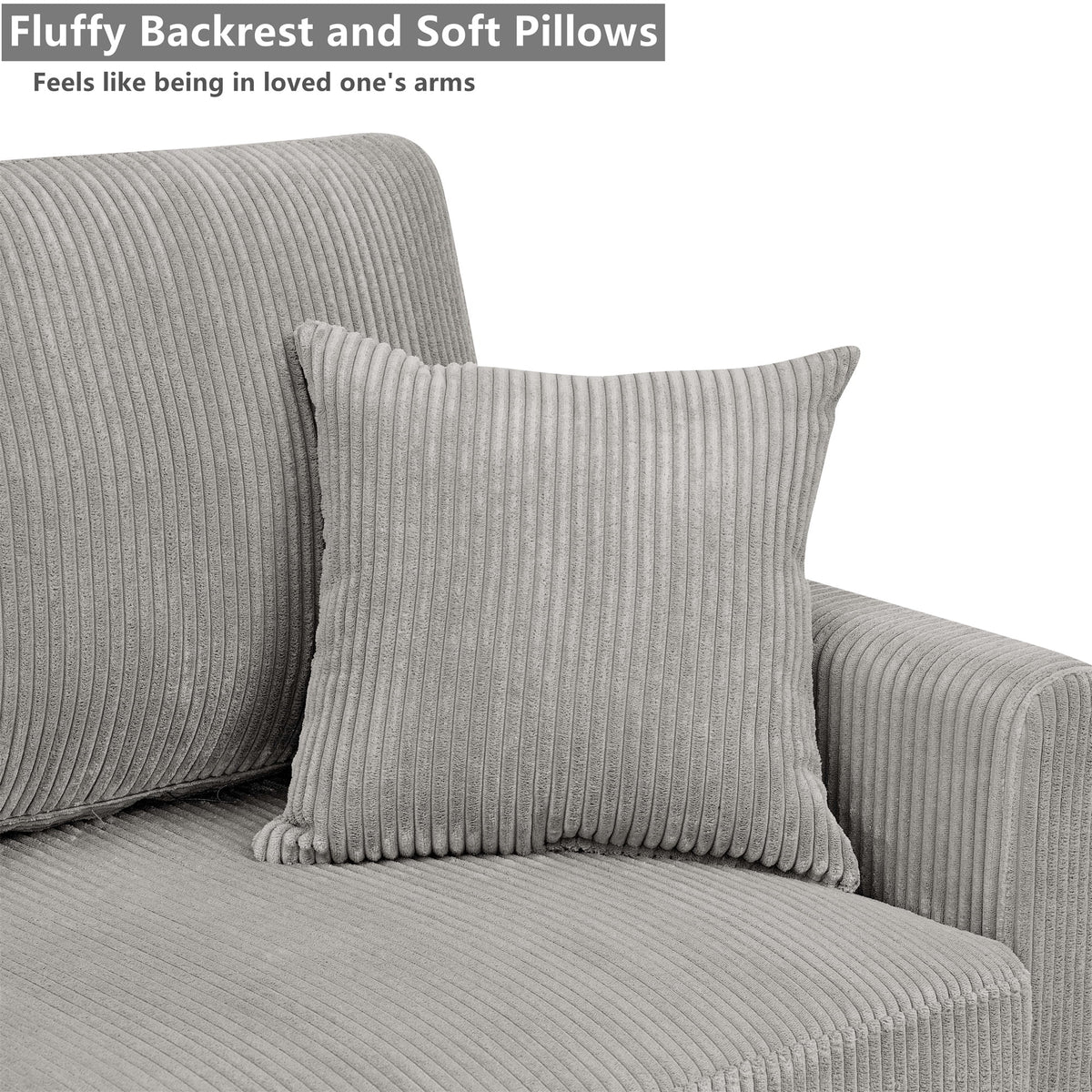 Aukfa 68" Small Sofa Couch Comfy Mid Century Modern Loveseat Sofa for Living Room Bedroom, Cream