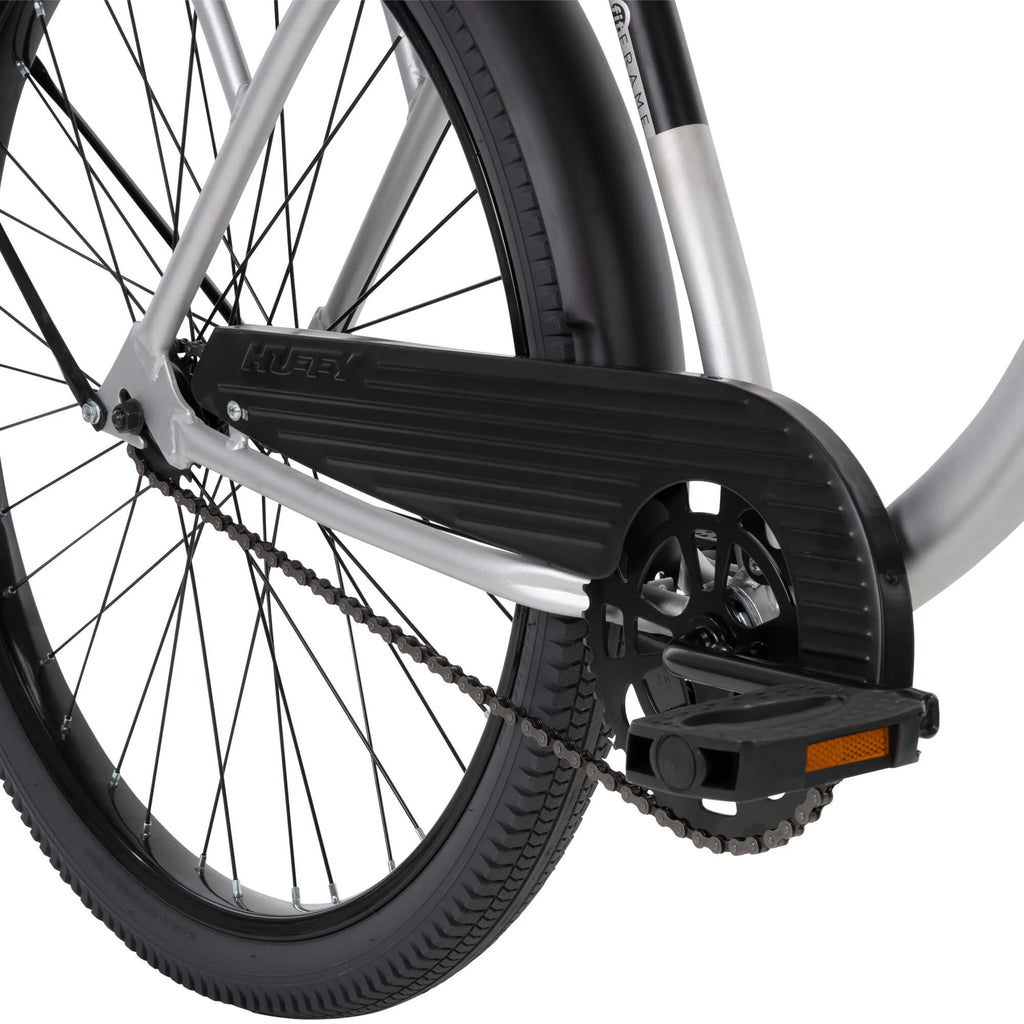 Huffy 26" Nel Lusso Cruiser Bike, Fits Riders 5'0"+, Matte Black, Adult, Men's