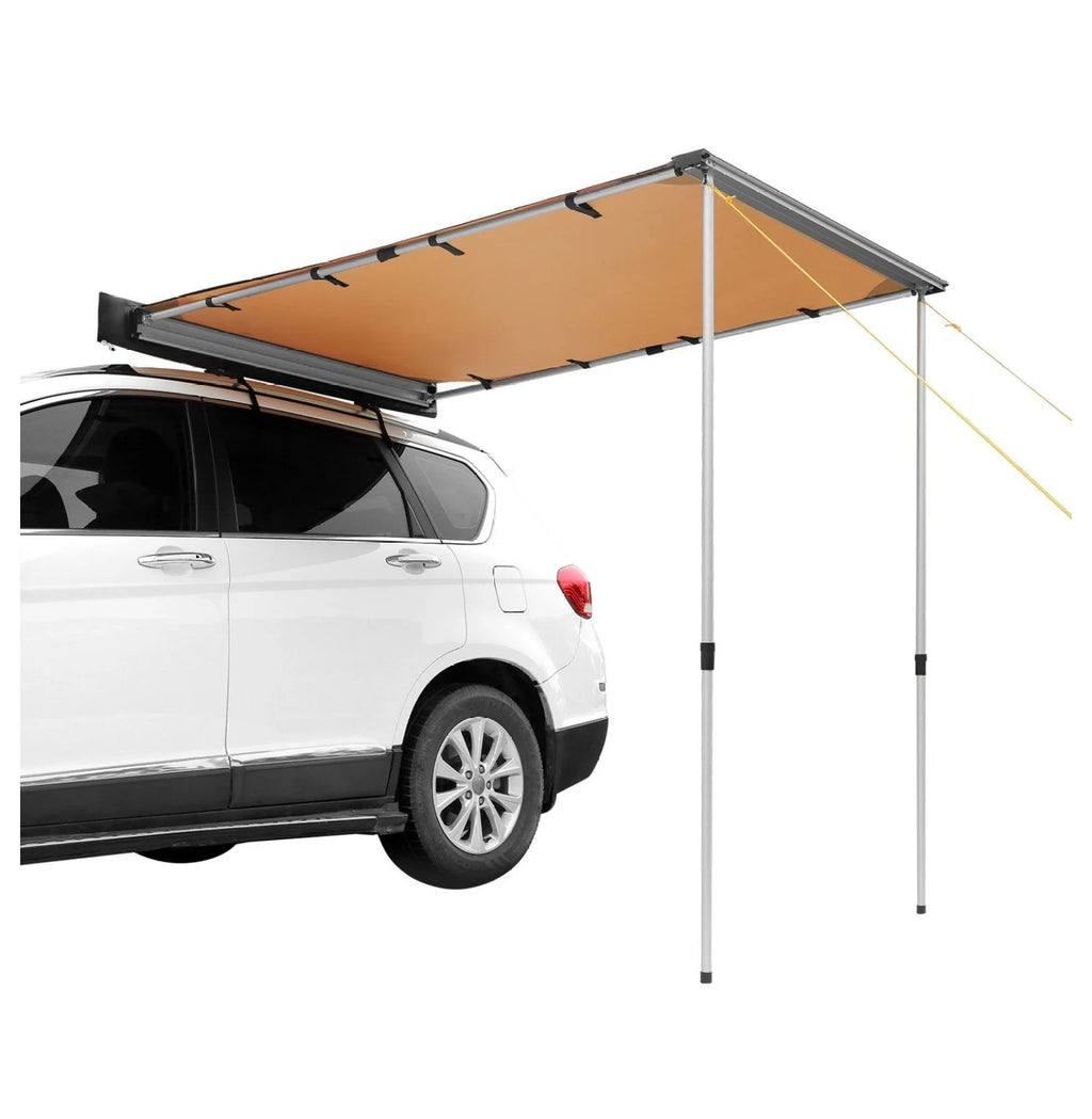 WaiRitoday 6.5x8.2ft Car Side Awning SUV Truck Rooftop Tent Sunshade Outdoor Camping