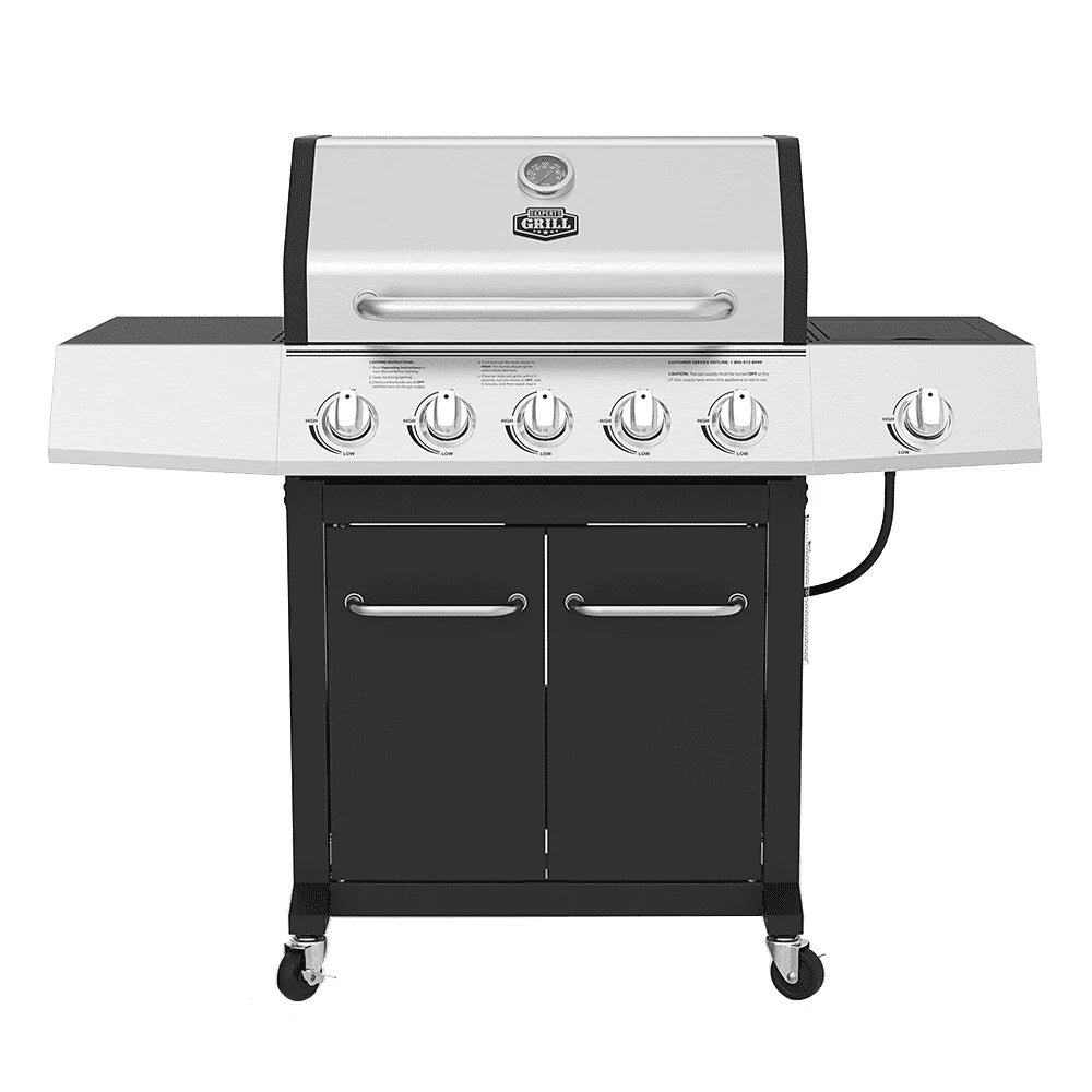 Expert Grill 5 Burner Propane Gas Grill with Side Burner