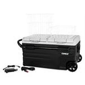 Camco CAM-750 75-Liter Portable Compact Fridge/Freezer | Features Bluetooth Capable Remote Access & 2 Compartments w/Dual Zone Cooling | Adjusts from -4 F to 68 w/2 Cooling Modes ECO & MAX (51520)