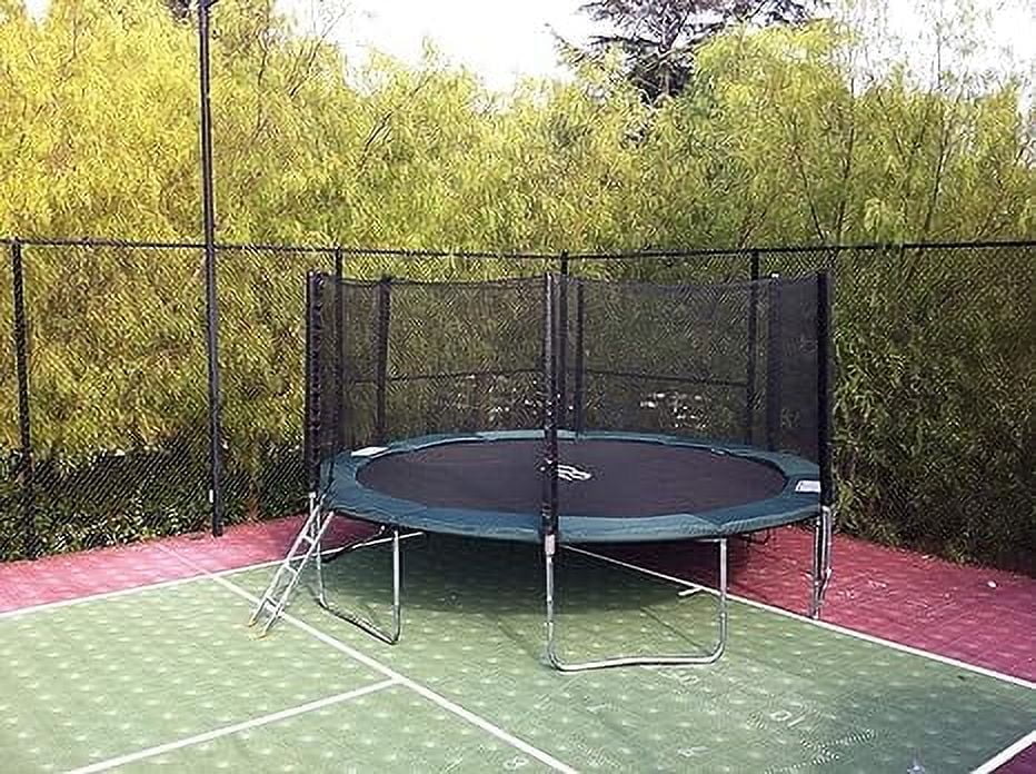 Galactic Xtreme 10x17 FT Outdoor Rectangle Trampoline with Net Enclosure 750Lbs Heavy Weight Jumping Capacity - Outdoor Gymnastics Trampolines for Adults and Kids