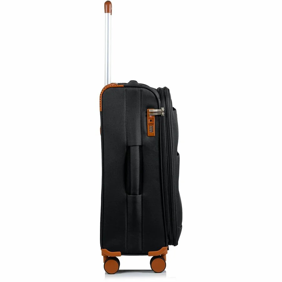 CHAMPS Classic Collection, 3-piece Softside Luggage set, Black
