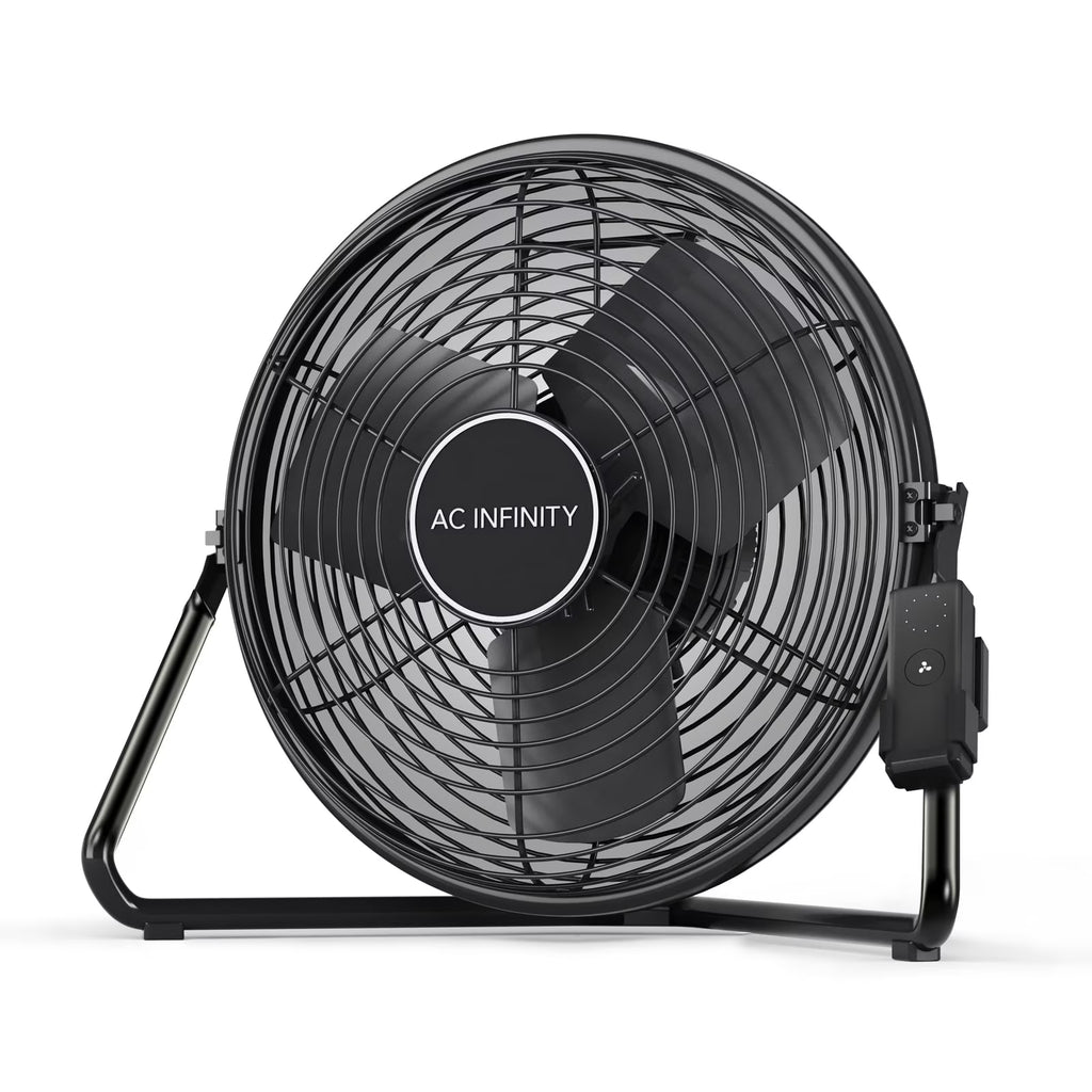 AC Infinity 10-Speed Wireless Remote EC-Motor High-Velocity Wall Mount Floor Fan