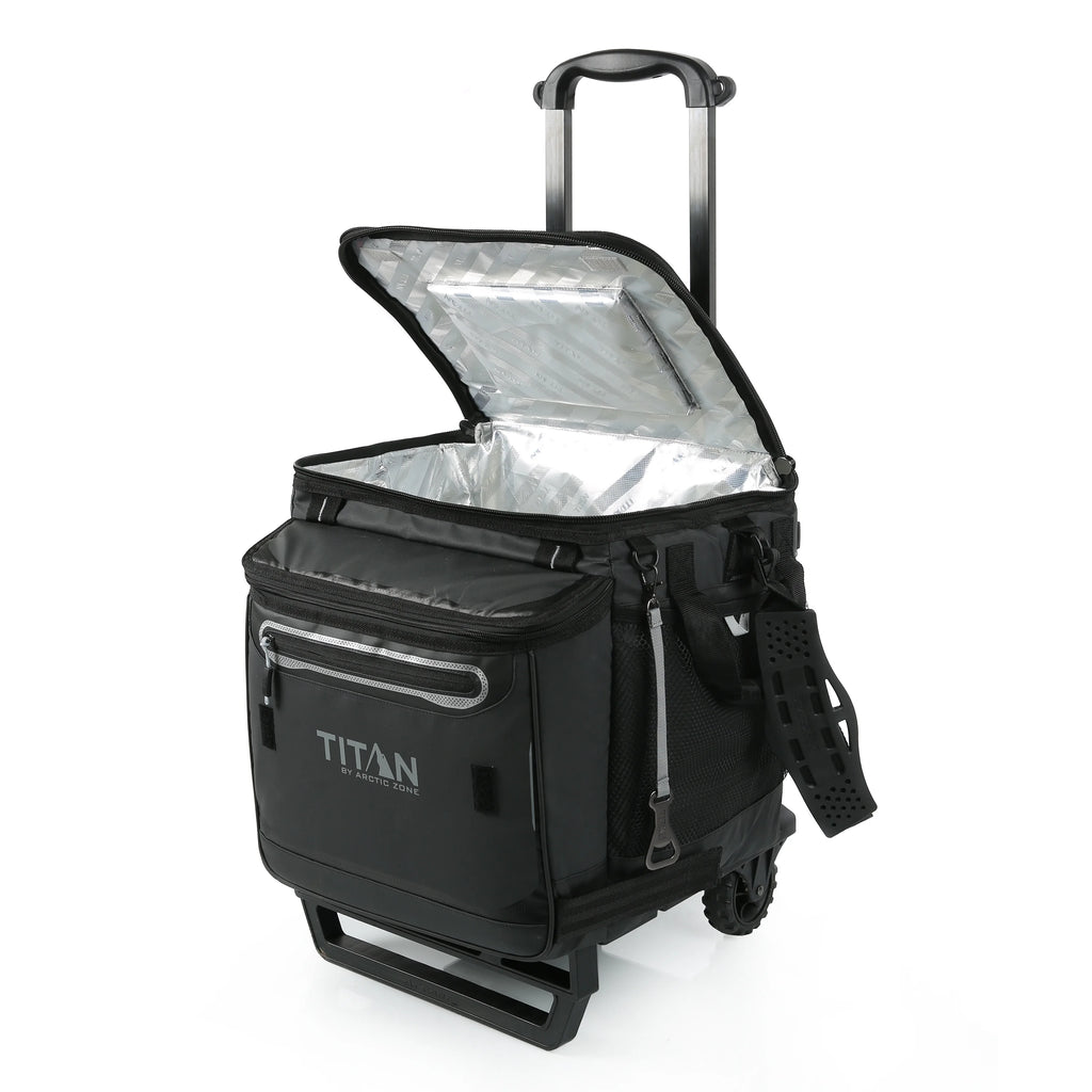 Titan by Arctic Zone 60 Can, 40 Quart Soft Cooler with Wheels, Basalt Gray