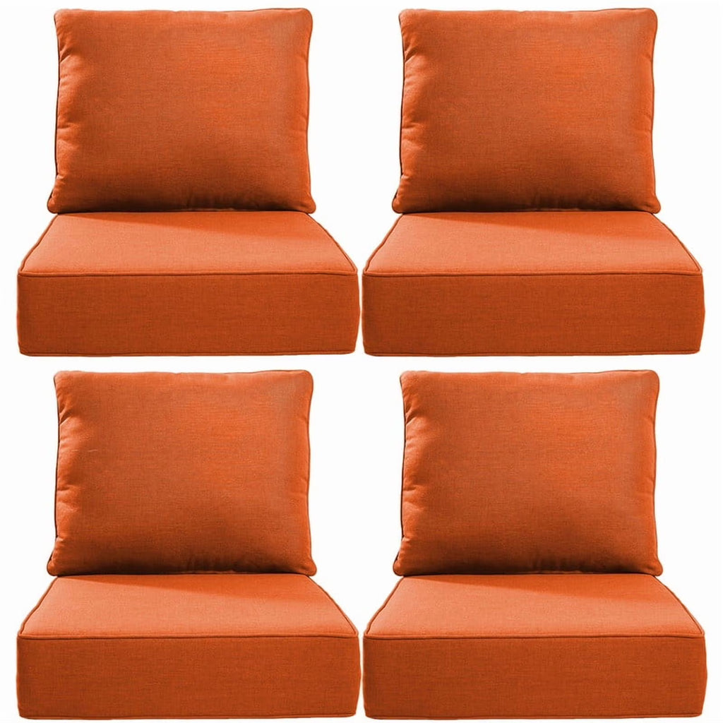 Bellefurn Outdoor Deep Seat Cushion 24 X 24 X 6 inch for Patio Furniture,Outdoor Chair Cushions Waterproof & Fade Resistant Patio Furniture Cushions for Wicker Chair, Sofa, Couch
