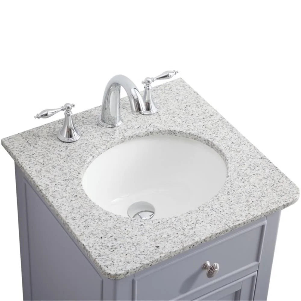 19 inch single bathroom vanity in vintage mint