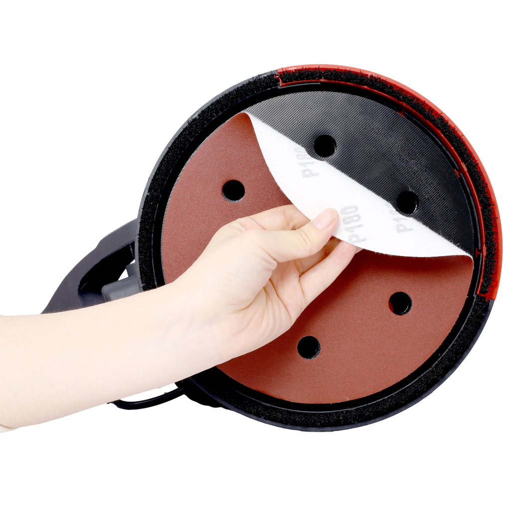 Electric Drywall Sander with Vacuum, 780W Power Sander for Drywall Dustless Floor Sander with Variable Speed 900-1800RPM, LED Light, Extendable, Foldable Handle, 4M Power Cable, Yellow+Black