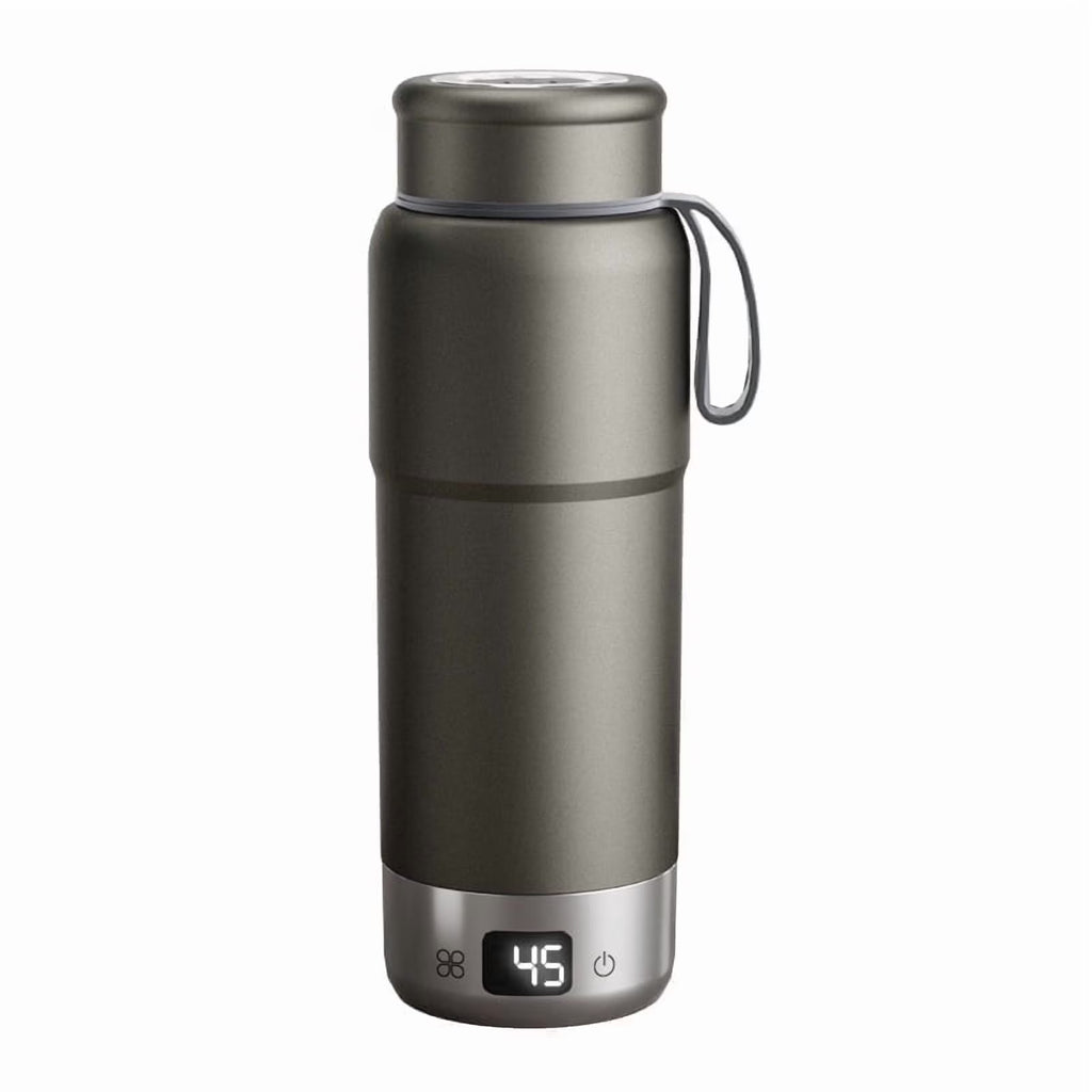 520ml Pure Titanium Portable Electric Kettle Travel Kettle Dual Voltage 100V-240V with Temperature Control, Lightweight, Leak-Proof, Fast Boil Mini Kettle for Travel, Office, Hotel, Camping