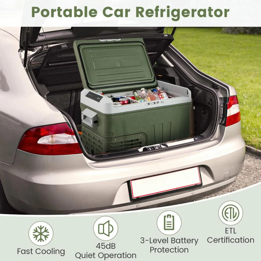 Barara King Cooler, Car Fridge, Portable Outdoor Cooler,12 Volt Car Refrigerator Portable Car Fridge with Adjustable Range-35L