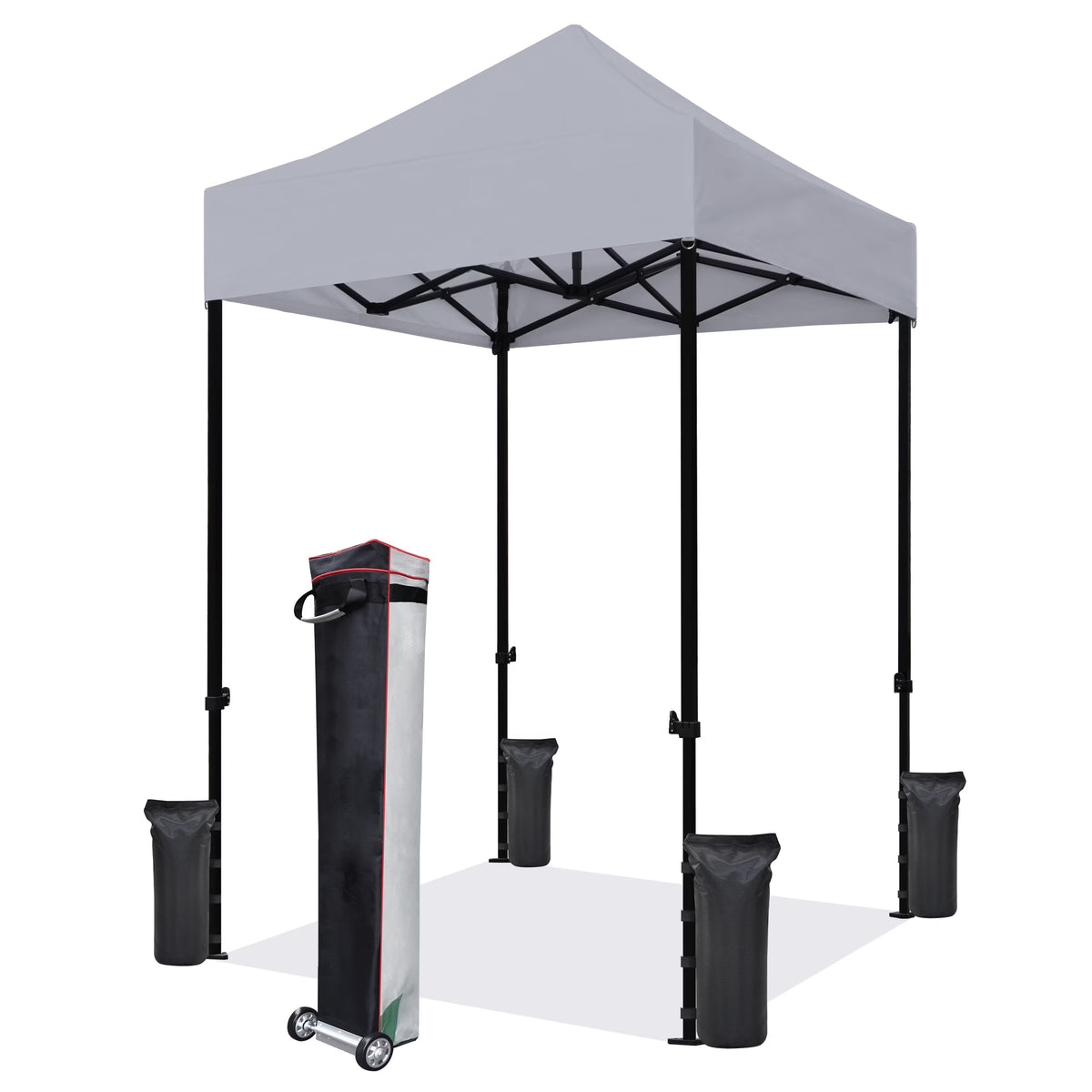 Eurmax 5x5 Pop up Canopy Outdoor Heavy Duty Tent,Ruby