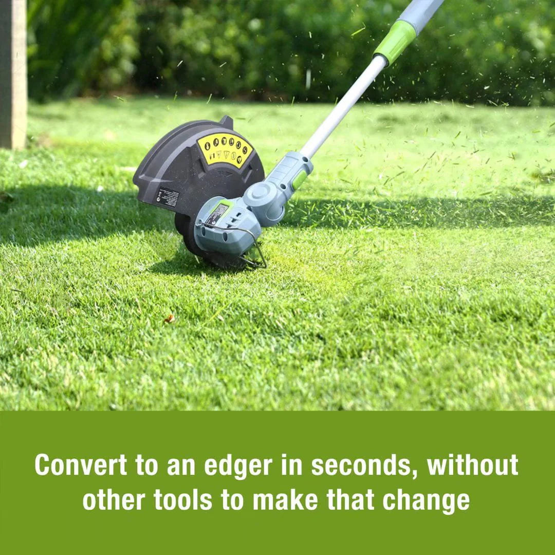 WORKPRO 20V Cordless String Trimmer/Edger, 12-inch, Power Tool with 2Ah Lithium-Ion Battery, 1 Hour Quick Charger, 16.4ft Trimmer Line Included