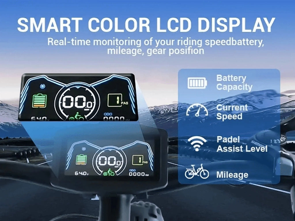 (US in Stock) 5000W Peak Dual Motor Electric Bike for Adults , 60V 25AH Removable Battery Ebike , 50MPH AWD 21-Speed Mountain Snow E-Bike with 26" x 4.0 Fat Tire, Long Range Mountain Off-Road EBikes