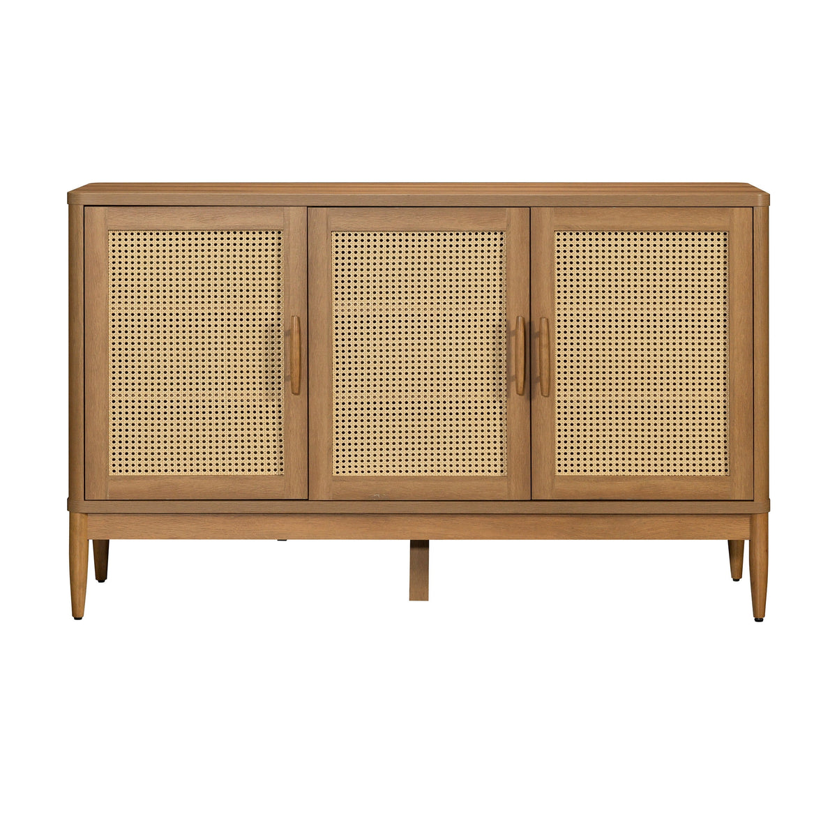 Better Homes & Gardens Springwood Caning Sideboard, Light Honey Finish