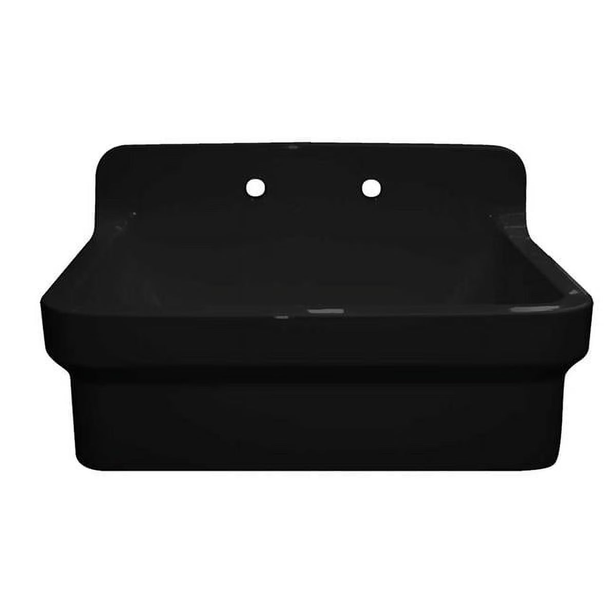 Whitehaus Old Fashioned Country Fireclay Utility Sink with High Backsplash