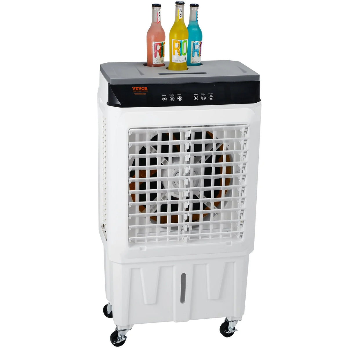VEVOR Evaporative Air Cooler, 2100 CFM, 135 Oscillating Swamp Cooler with Adjustable 3 Speeds and 12 H Timer, 7 Gal Portable Air Cooler for 750 Sq.ft, Indoor/Outdoor Use