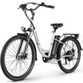 Vivi Electric Bike for Adults 26" Electric Cruiser Bike 500W Step-Through Electric Bike 20MPH & 50Miles City Commuter Electric Bike with Cruise Control