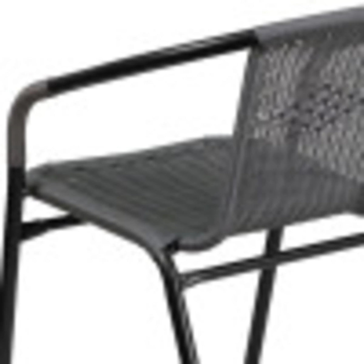 Flash Furniture Lila Indoor/Outdoor Stacking Rattan Patio Chairs, Set of 2, Beige